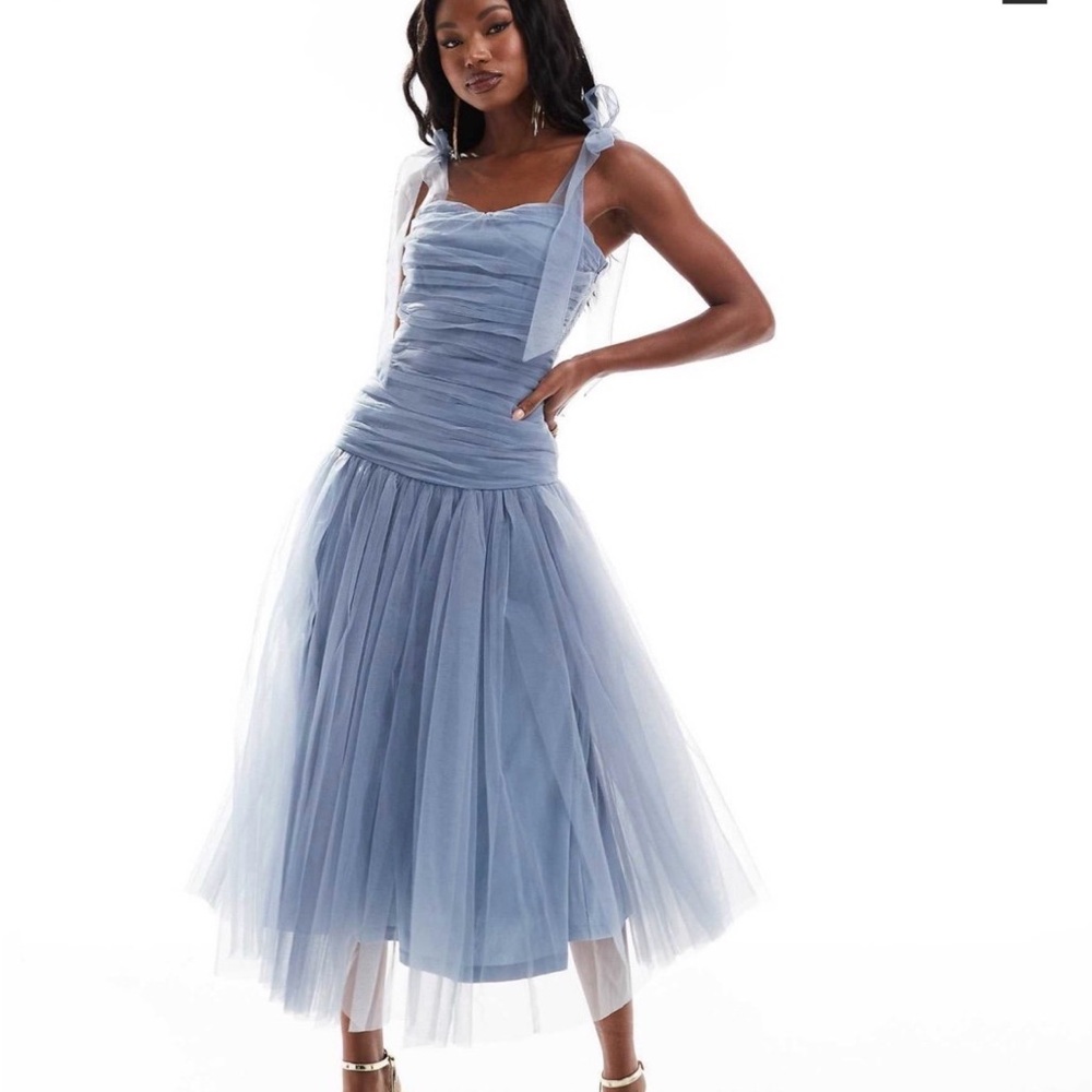 Drop Waist Tulle Dress